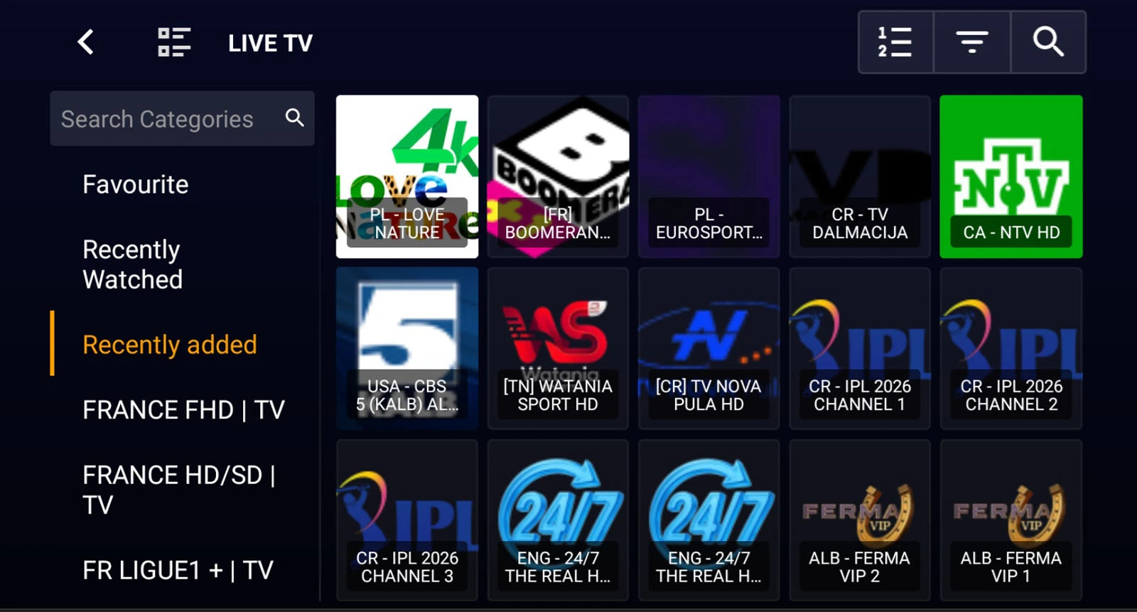 Live TV